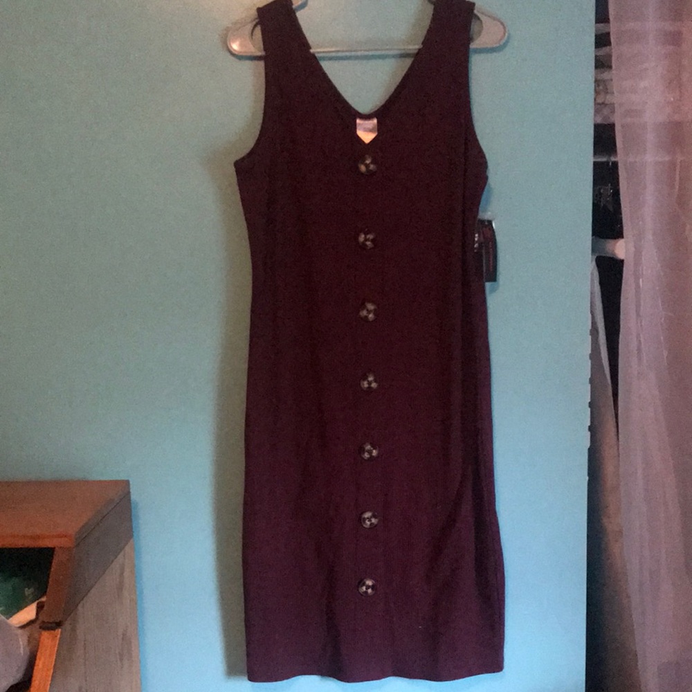 NWT Burgundy tank dress
